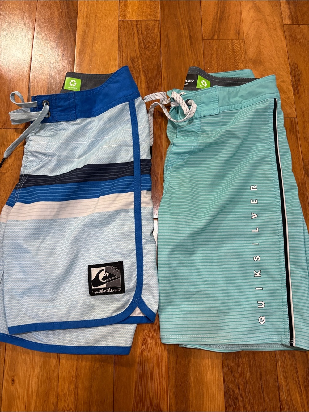Quiksilver Light Blue & Teal youth Boardshorts Pair